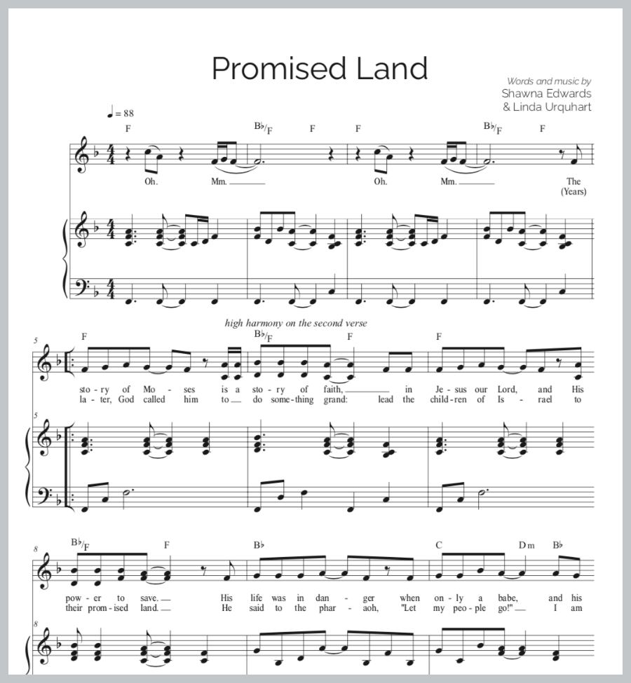 Promised Land (Vocal & Piano)
