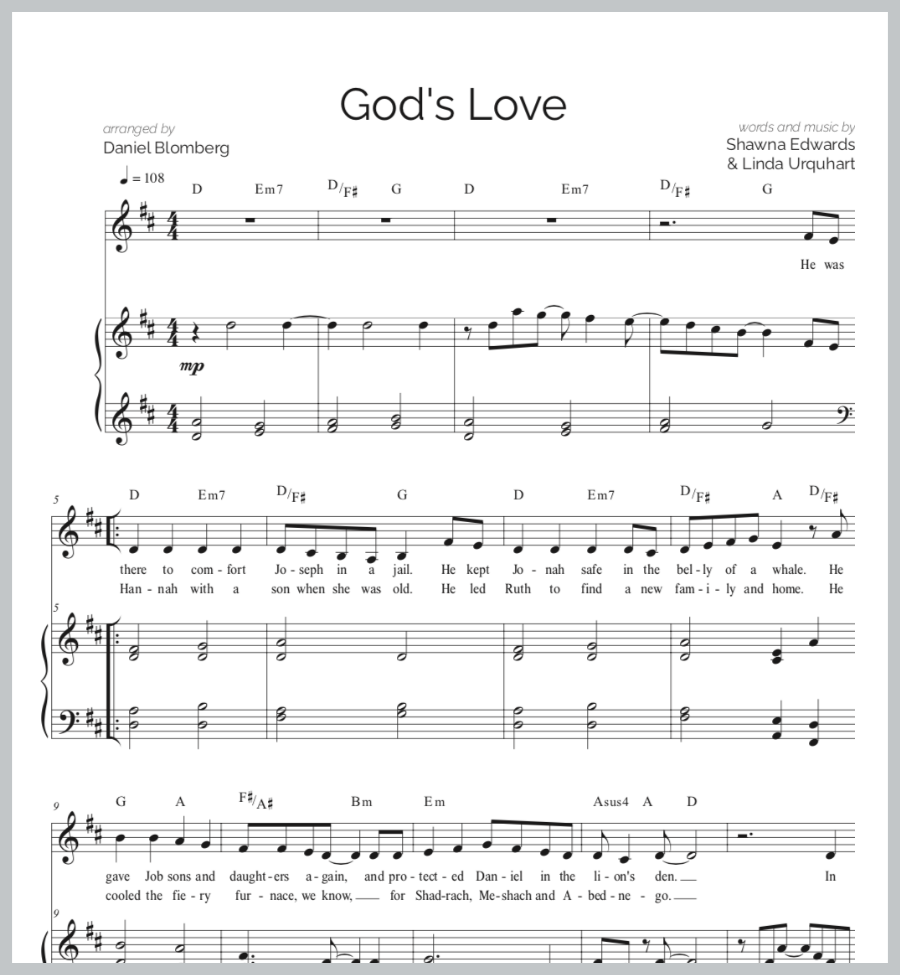 God's Love (Vocal & Piano)
