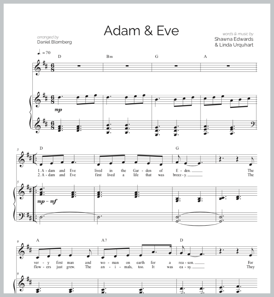 Adam and Eve (Vocal & Piano)