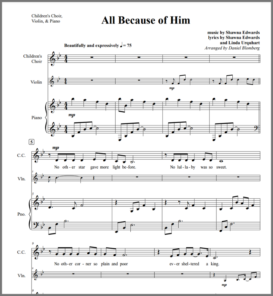 All Because of Him Shawna Edwards Music