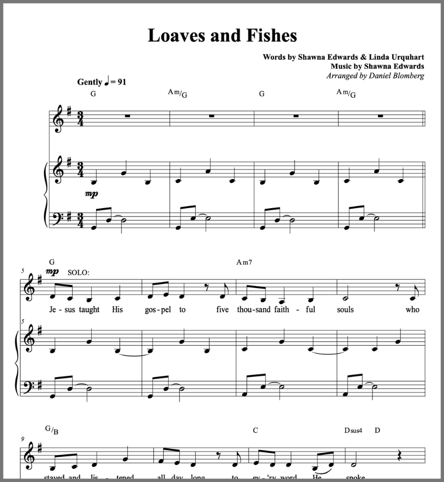 Loaves and Fishes (Vocal Solo) Shawna Edwards Music