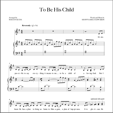 To Be His Child (Solo) - 2 copies